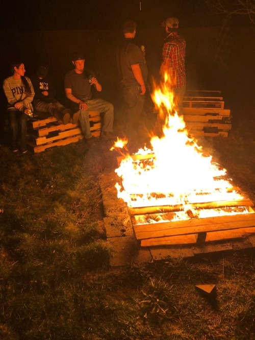 How my Saturday night went for my buddies birthday … I might love fire 😂🤷🏼‍♂️