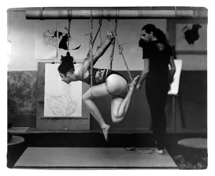 shibartiste: Tying Chloé at Le Clocher, during French Bonds “Kinbaku Aesthetic”