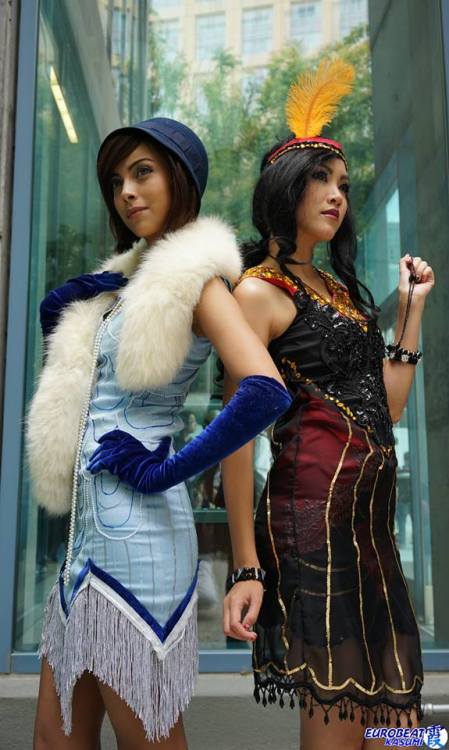 queens-of-cosplay:Flapper Korra and AsamiArt by: FoxvilleCosplayers:  Sushi Monster &  Gurl With