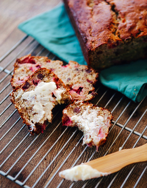 intensefoodcravings: Whole Grain Strawberry Banana Bread | Simple Bites