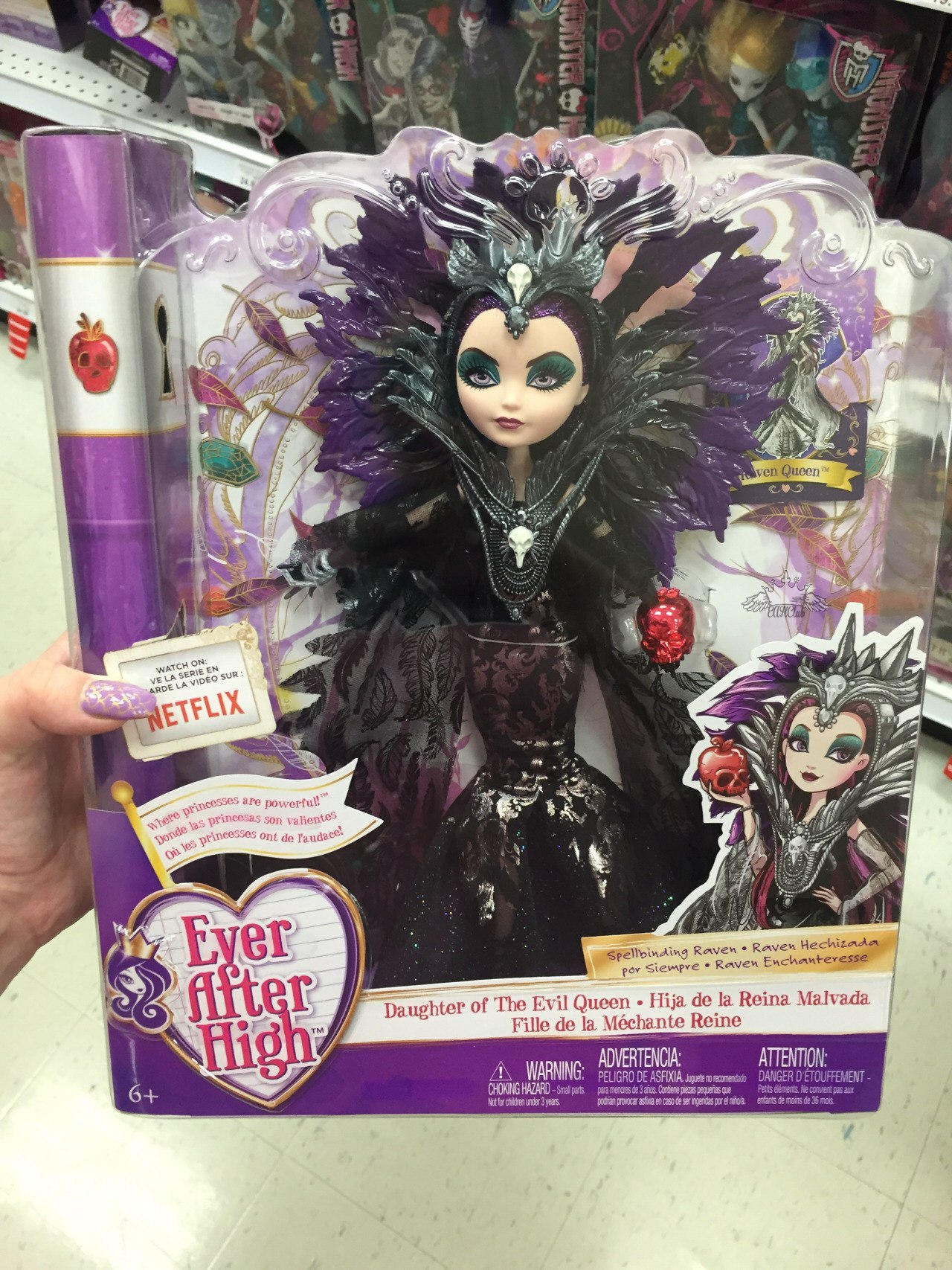 Mattel Ever After High Spellbinding Raven Queen Evil Queen Doll 