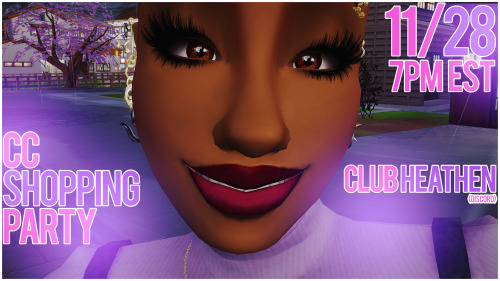  The House Of XGANG Presents: CC Shopping: A Turn Up! Saturday November 28th at 7PM EST Come get &am