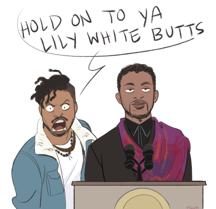mechinaries: mamadonovan: AU where Erik Killmonger was brought back to Wakanda and