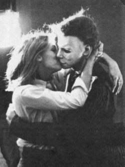 hellyeahhorrormovies:  Behind the scenes of Halloween, 1978.
