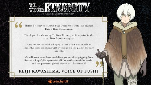 Anime Trending - To Your Eternity Main Cast: Fushi (CV