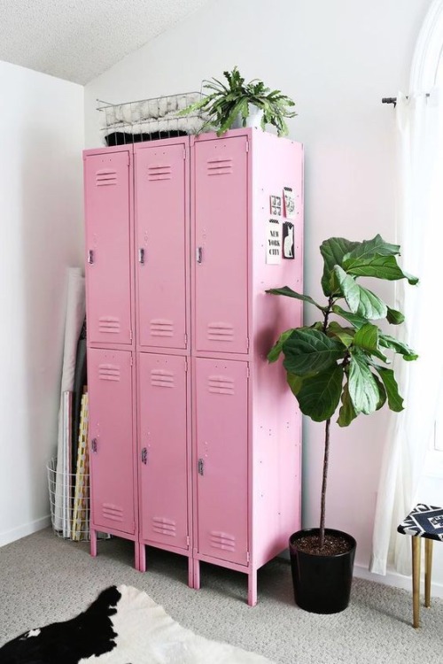 fancyhomes:How do y'all feel about lockers in rooms?