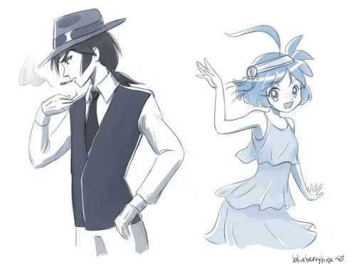 blueberryhope:1920s AU - In this kind of mood, while everyone else is talking about something else. 