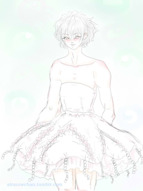 alraunechan:  #ClearAoWeek day 2: Jellyfish Clear wearing Tsukimi’s Jellyfish Dress!