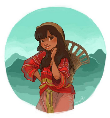 poc-beauty:  Indigenous Filipino women. Illustrations by twitter account: @squeegool.