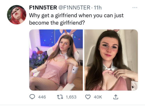 nymph1e:bunnygrl-femme:mortimermcmirestinks:itched:itched:itched:he’s so right for thisother best tweets include reminder that, as far as anyone knows, this man is literally 100% cisgender. this is fantastic. I love him ever soThis is a streamer, and