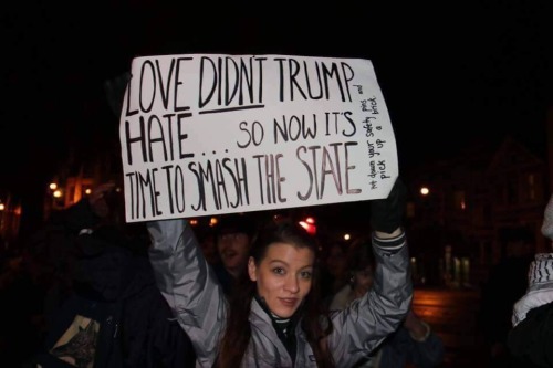 socialistsephardi: Love didn’t trump hate… so now it’s time to smash the State Pu
