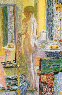 artist-bonnard:  Nude Before a Mirror by
