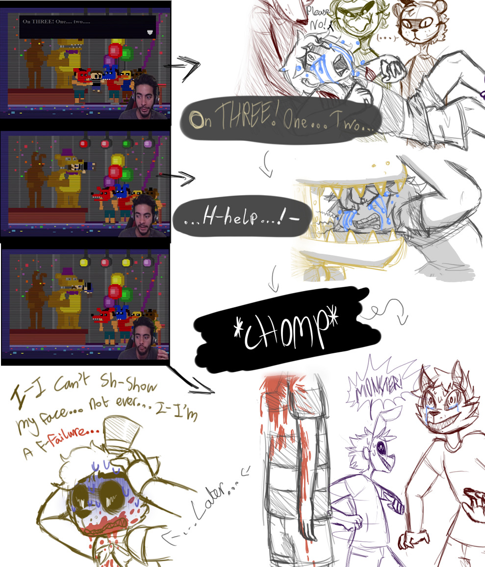 FNAF Story: Toy Chica Meets Shadow by AskBenDrownedOrRake on