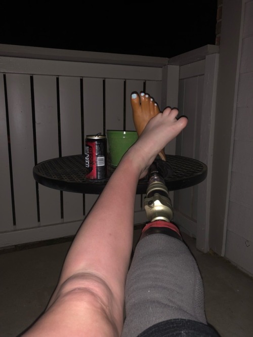 ampgirllife13: Beer on my porch kinda night. It feels like summer