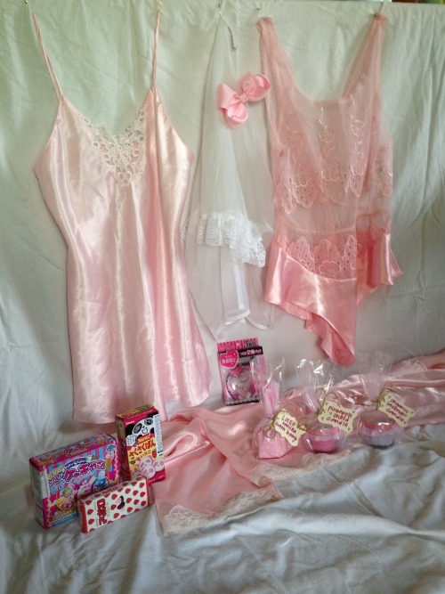babythc:  babythc:  babythc:  * ~ Pink Princess Giveaway ~ * Hey guys, I’m doing my first ever baby giveaway! :~) I have a few cute things laying around, so here we goooo. Prizes: Vintage Baby Pink Bodysuit (Lace & Satin) - With Stitched Butterfly