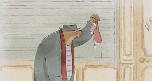 celesse:  Ernest meets Celestine. I learned how to make movie gifs :D From Ernest