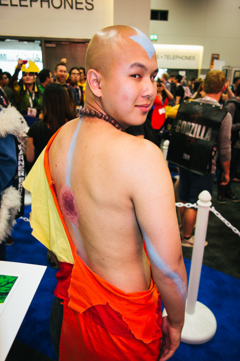 michaeldantedimartino:  Love this guy!  On friday, he showed up as scarred Aang,