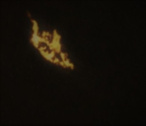 neshamama: ana mendieta. silueta films with fire. 1970s. super 8 color film.