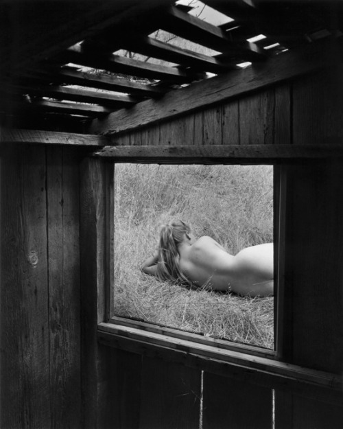 Barbara through Window, 1956. Wynn Bullock