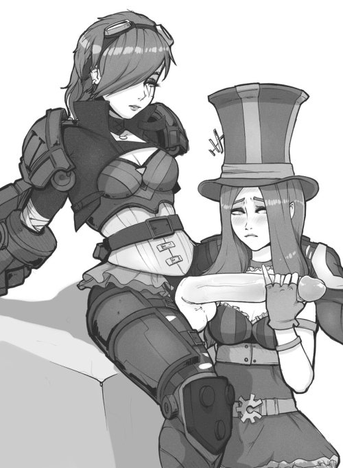 league-of-hentai1:  Caitlyn and Vi Futanari Hentai  