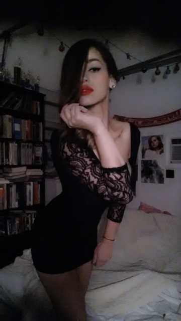 dontknoww-dontcare:  My friends canceled plans on me after I spent an hour getting ready- plus I wanted to wear out my new dress >:c I’ll share it with you guys instead 😌  oh my lord ! you look insanely hot in that dress ! 