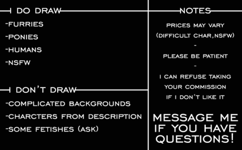 lolly-doom: Here’s my new commission ID ;9 And some more notes: I won’t start working un