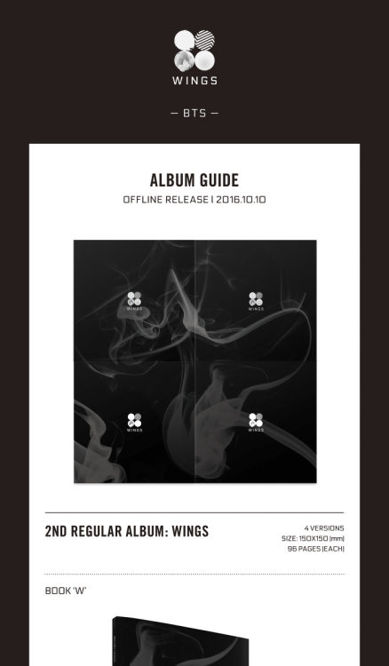 bangtan:WINGS is BTS’ second full album which will be released on October 10th!The album comes with 