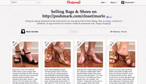 POSHMARK — How to: Pin Your Closet!