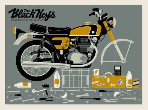 The Black Keys tour poster.