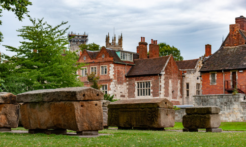 King’s Manor from St Mary’s Abbey graveyard, York