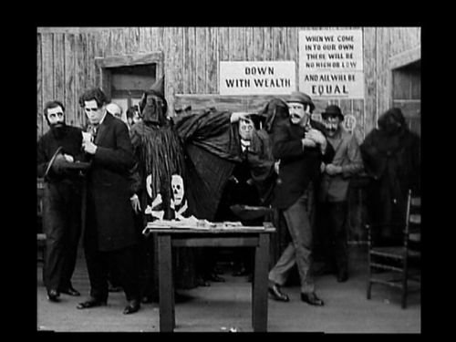 toddjurgess:Depiction of a left-wing gathering in “Voice of the Violin” (1909, D.W. Griffith)