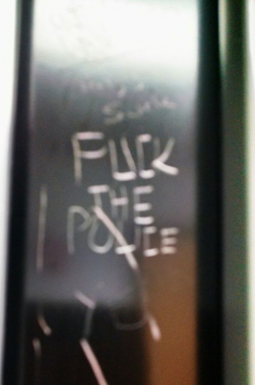 A message scratched in to a bathroom stall really spoke to me after recent events and 6 shots of whi