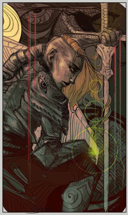 fleshwerks:A commission for @friendly-neighborhood-lich-queen, their handsome reaver girl.