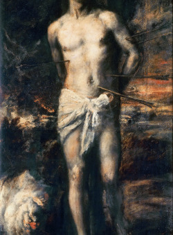 v-ersacrum:  Titian, Saint Sebastian (detail),