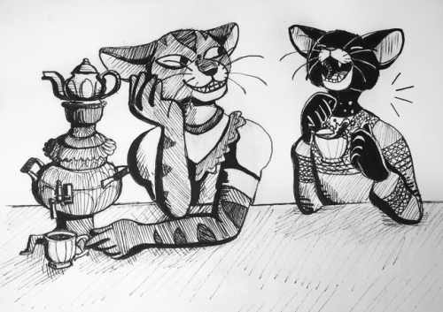 ink-the-artist:check out these Russian catsoops