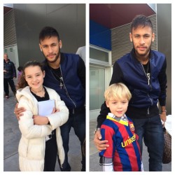 fzneymar:  Neymar & Fans :-) (18.12.2014)