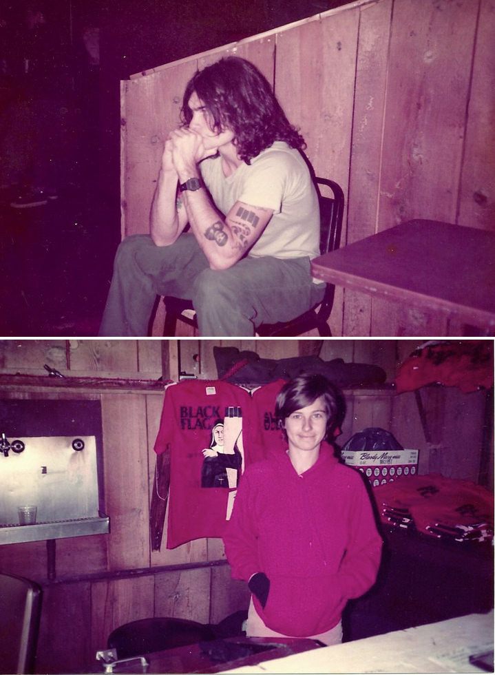 zombiesenelghetto:  Black Flag: Henry Rollins and Kira Roessler during tour ca 1985