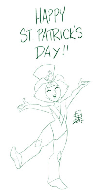 Callmepo:  Happy St. Patrick’s Day!  Doing A Little Sketchfest Of Emerald Lassies