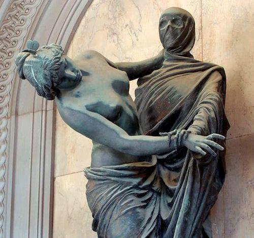 notesfromafuneraldirector:One of the many famous sculptural monuments in Staglieno Cemetery in Genoa