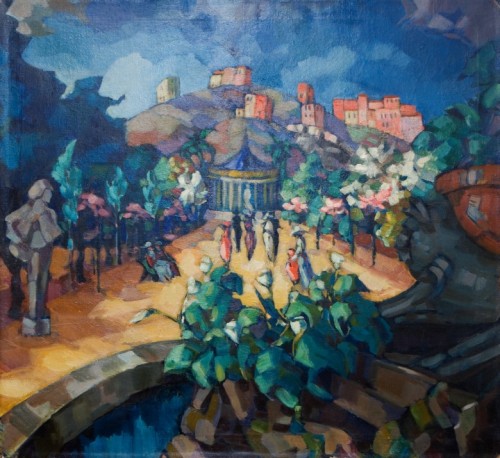 Konrad Mägi - Italian Landscape, Rome. 1923. Oil on canvas.