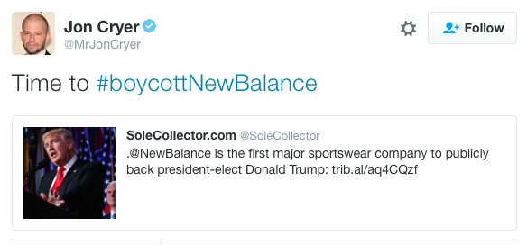 welfare-queen:  husssel:  micdotcom:   People are dumping their New Balance shoes