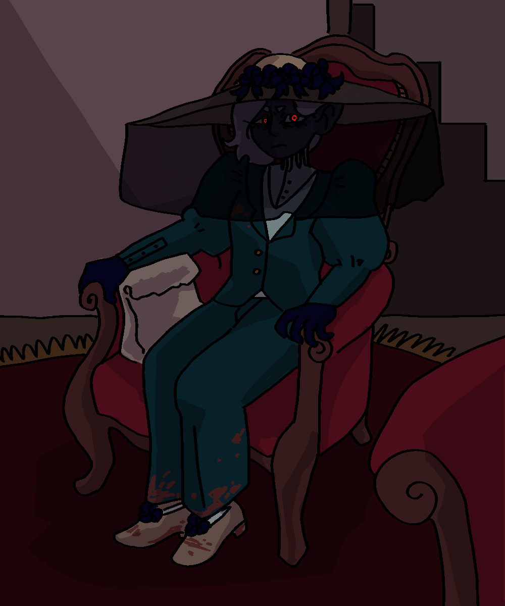 Filonyn in a suit sitting in a chair