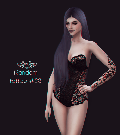 (TS4) Random tattoo #23 by BexoSimsDOWNLOADthank you, if you use it, do not forget to mention me @be