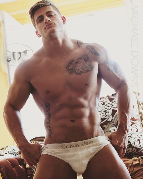 michaelanthonydowns:  Instagram.com/themichaeldowns Brand new pic of Quinn, sporting his CKs #shredded #malemodel #malefitnessmodel #calvinklein #huntingtonbeach #thelook @quinncidence8 @anaheimwhitehouse