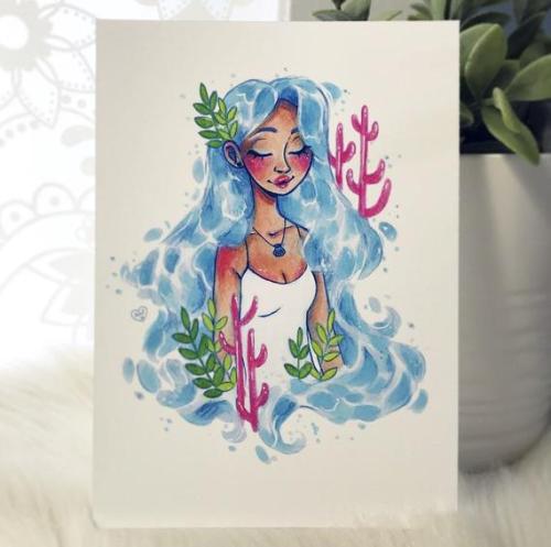 Water Girl Print //aspenfisher