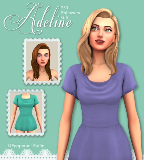 pepperoni-puffin: Adeline Hair and Top - 750 Followers Gift! Wow my blog has come a long way! Thank 