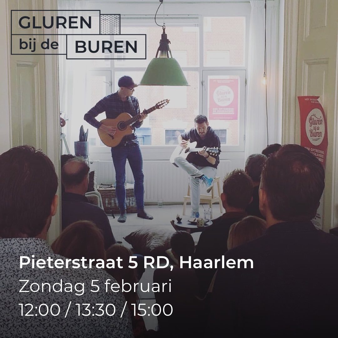 What’s up everyone! We gaan eindelijk weer eens spelen! 🙌 Deze zondag doen we weer mee aan het tofste huiskamerfestival dat er is: @gluren_bij_de_buren. 😎 Je kunt ons vinden in de Pieterstraat 5rd. We spelen drie keer:
12:00 / 13:30 / 15:00
Zien we...