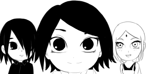 bhavna-madan:  Sarada’s too cute for all your hate. I just redid that adorable