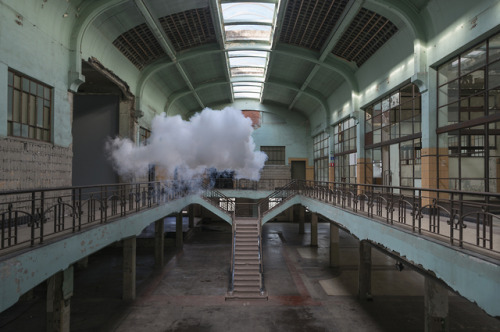 Berndnaut Smilde (Dutch, b. 1978, Groningen, Netherlands) - 1: Nimbus Waterschei, 2014  2:Nimbus D'A