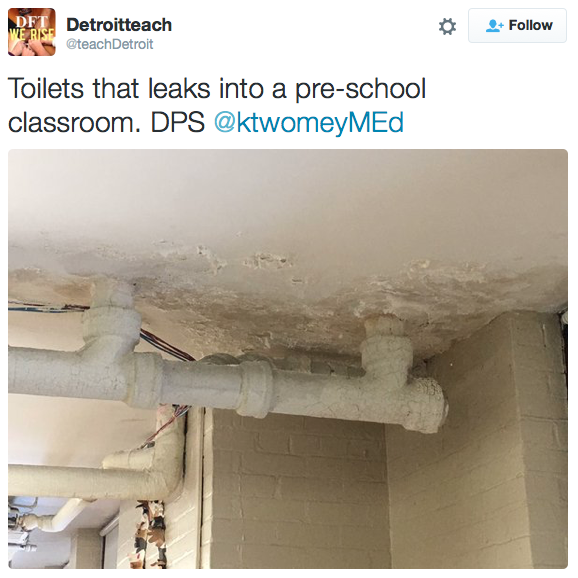 micdotcom:  Detroit teachers stage “sickout” over horrible conditions, force